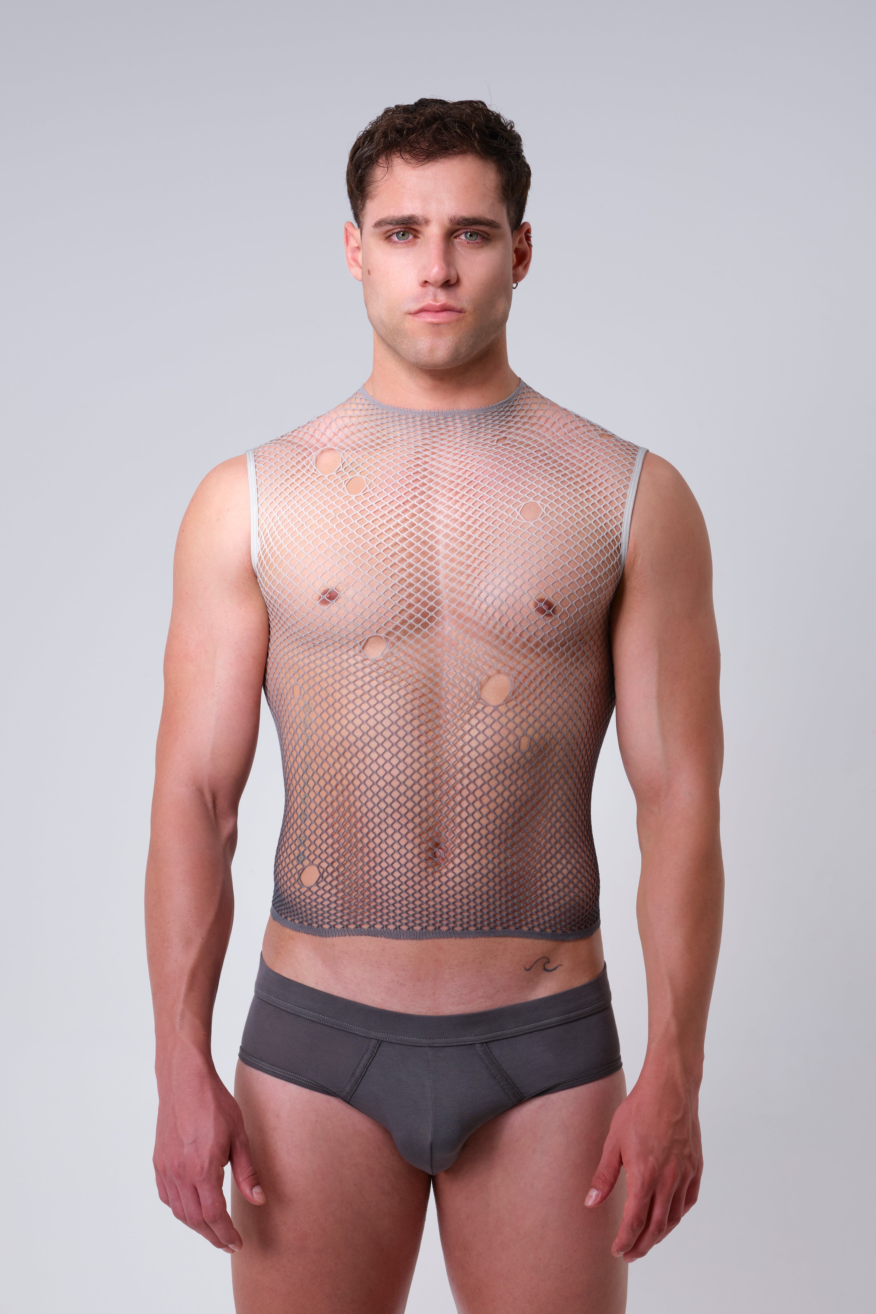 CIRCA TANK TOP - LIQUID SILVER