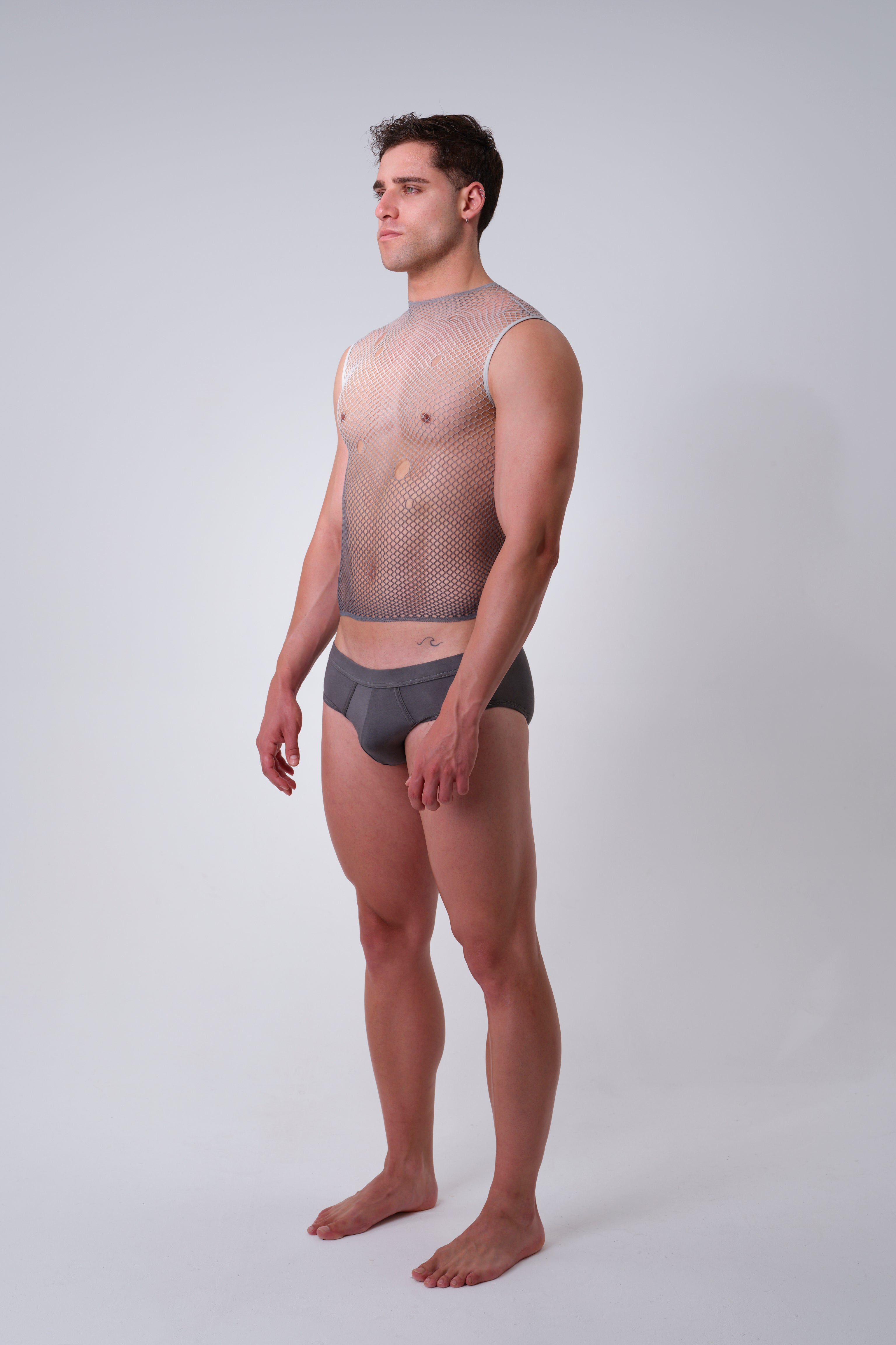 CIRCA TANK TOP - LIQUID SILVER