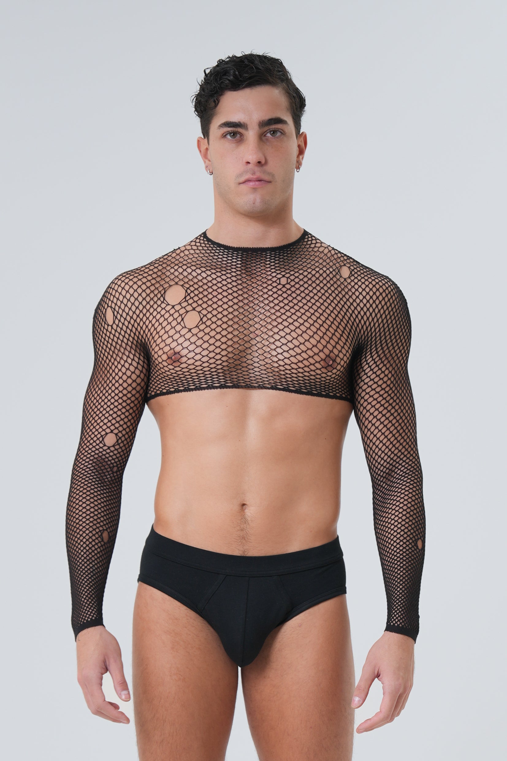 HEAVEN CROP TOP - BLACK