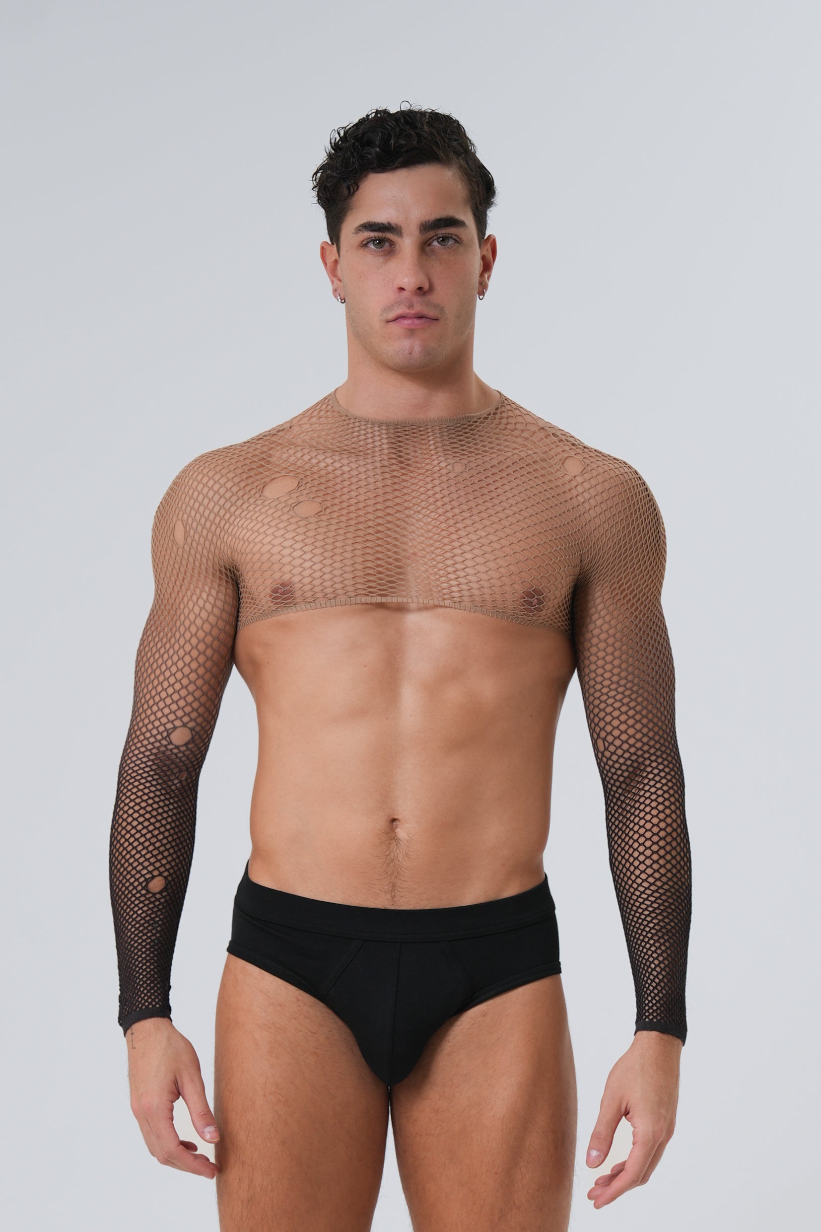 HEAVEN CROP TOP - BROWN