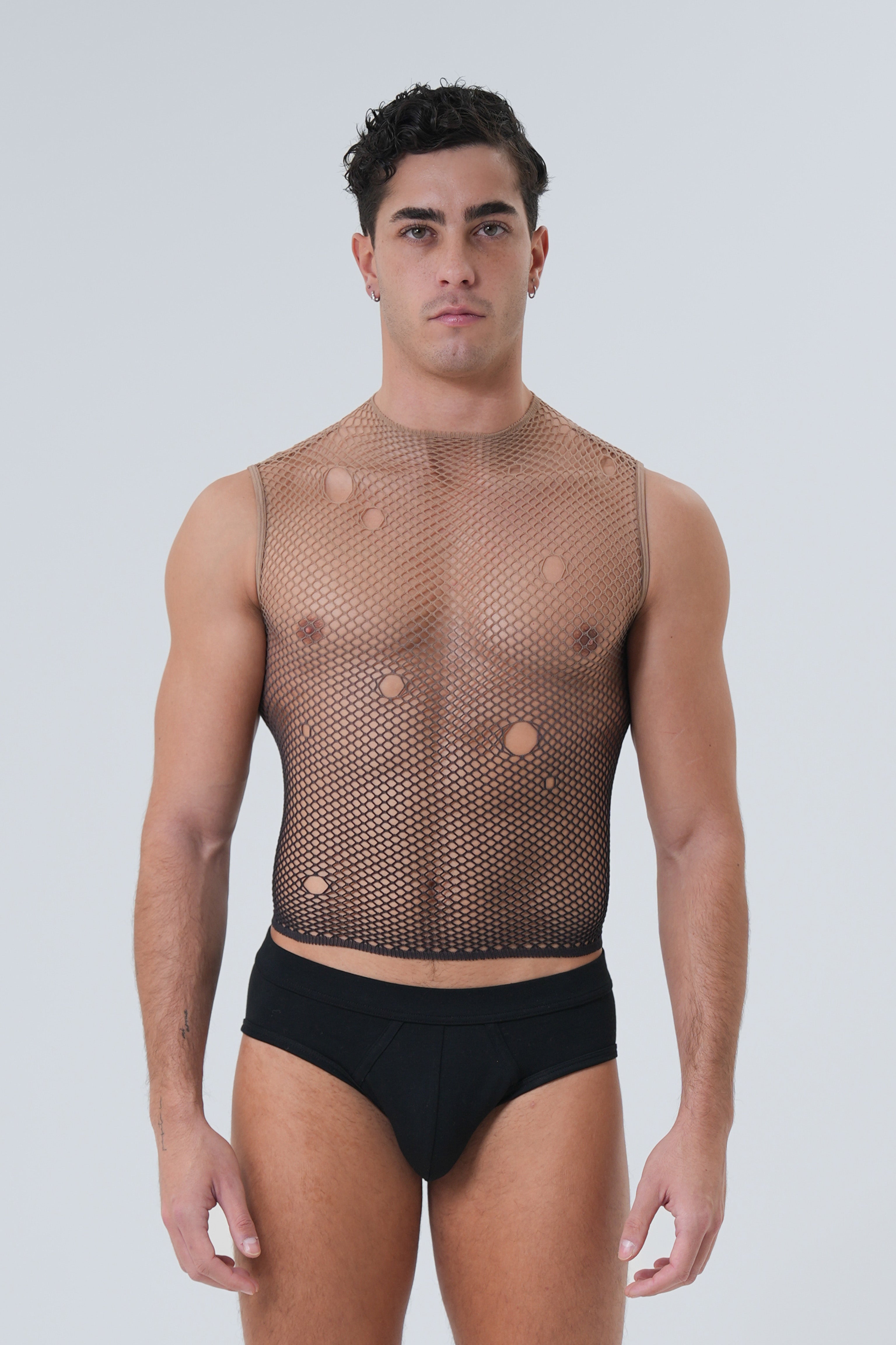 CIRCA TANK TOP - BROWN
