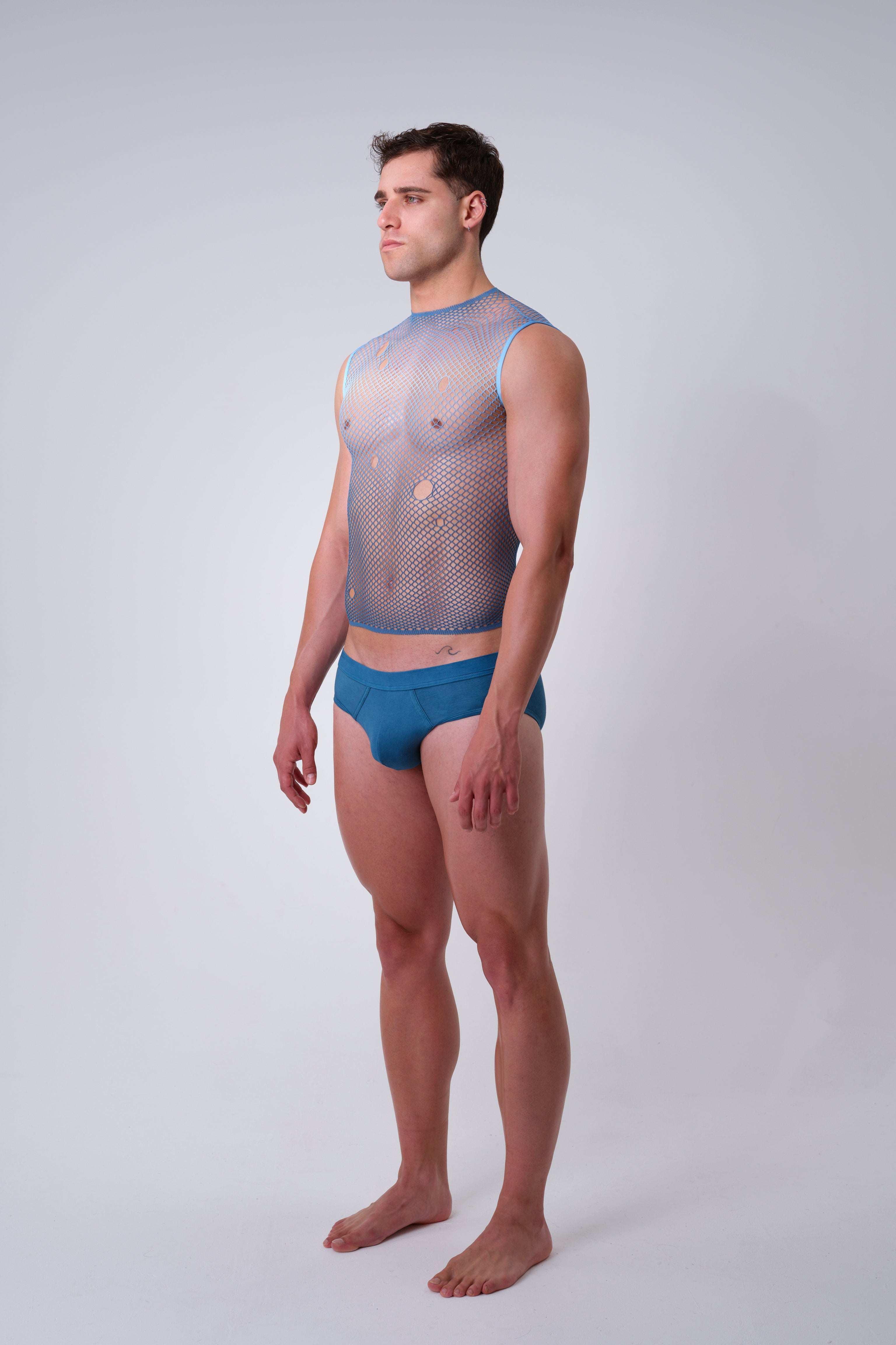 CIRCA TANK TOP - BLUE CURRENT